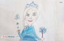 Kid Princess Drawing With Color